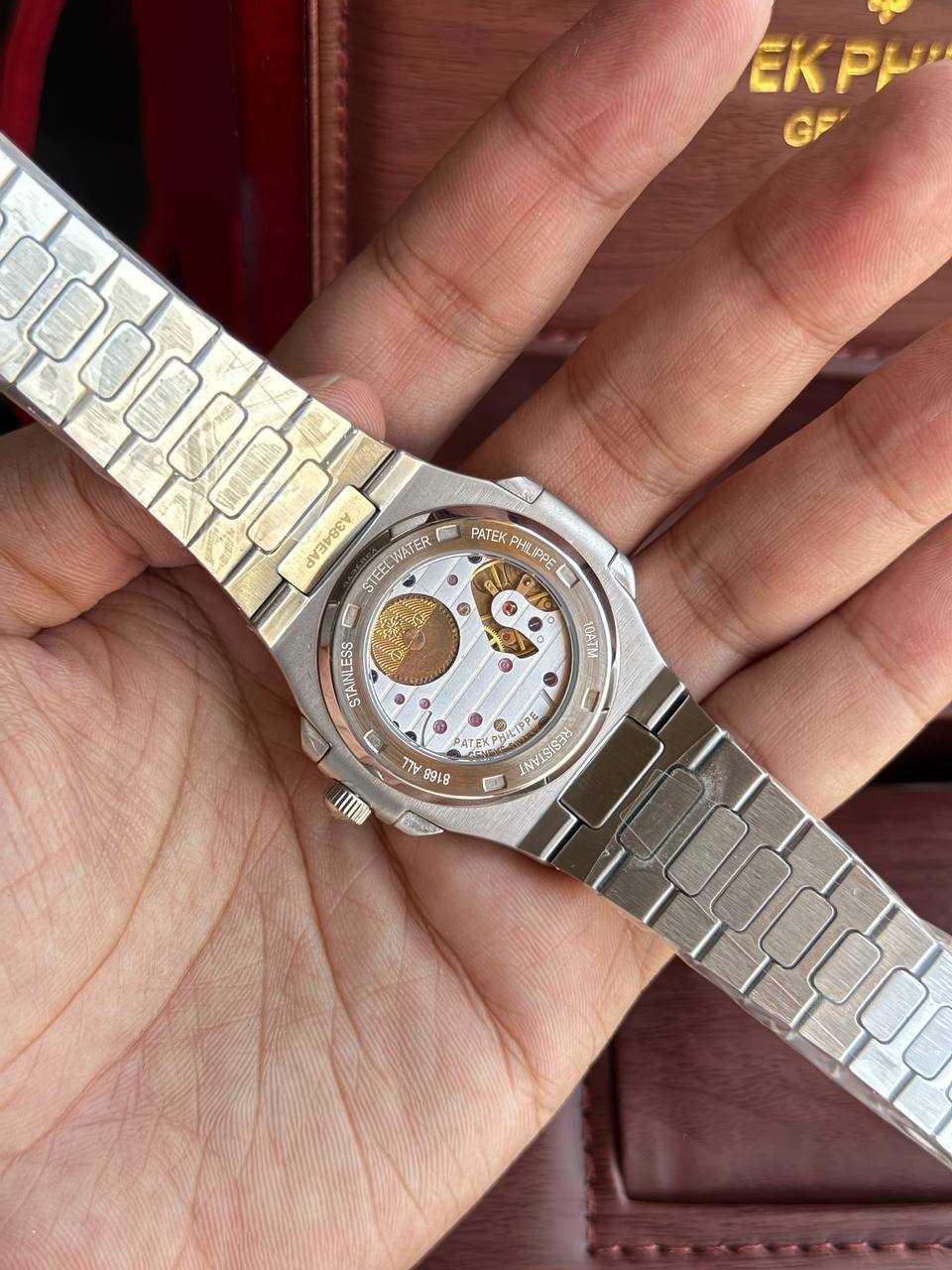 patek phillipe moon phase automatic green