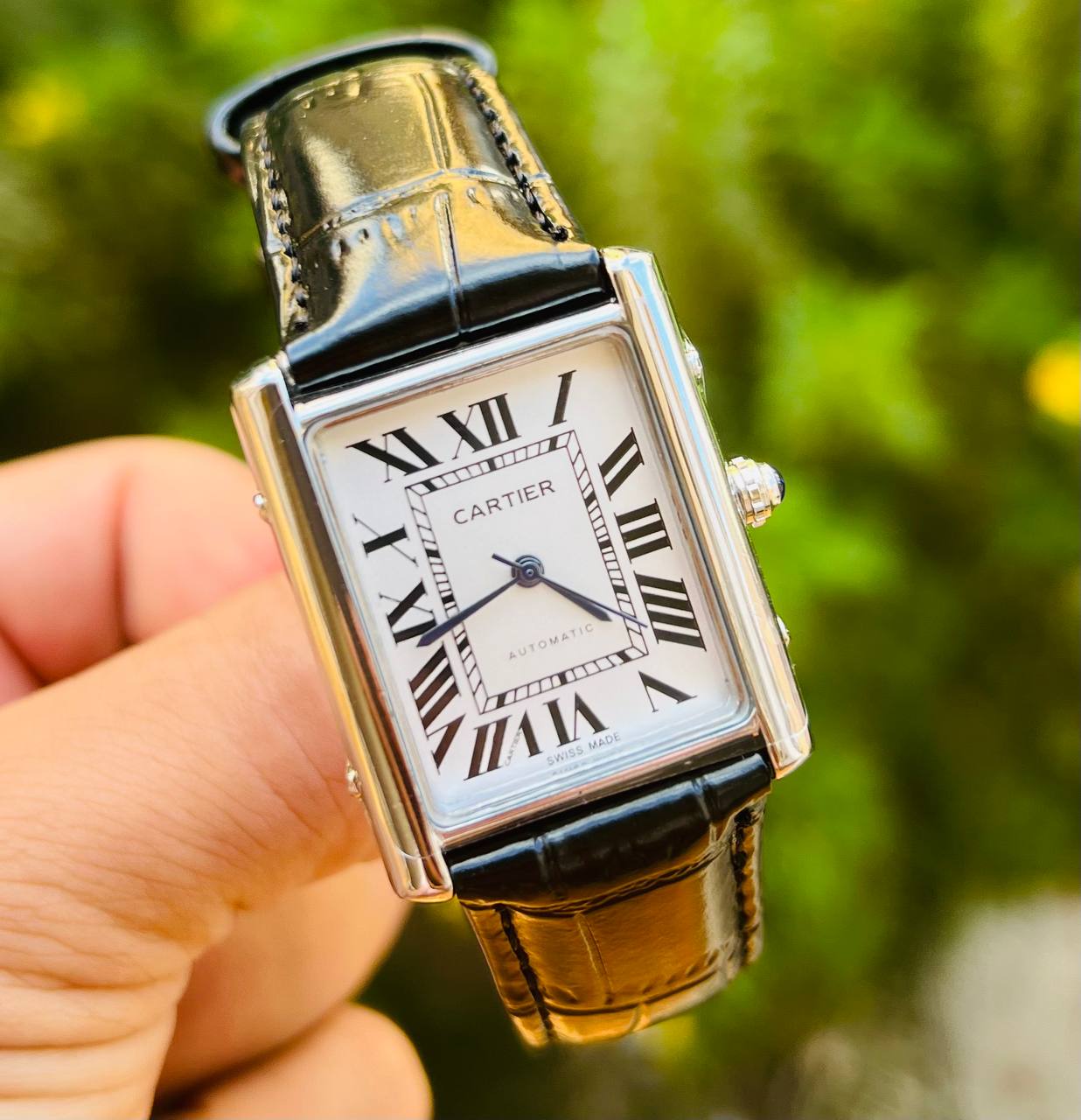 Cartier tank mirror