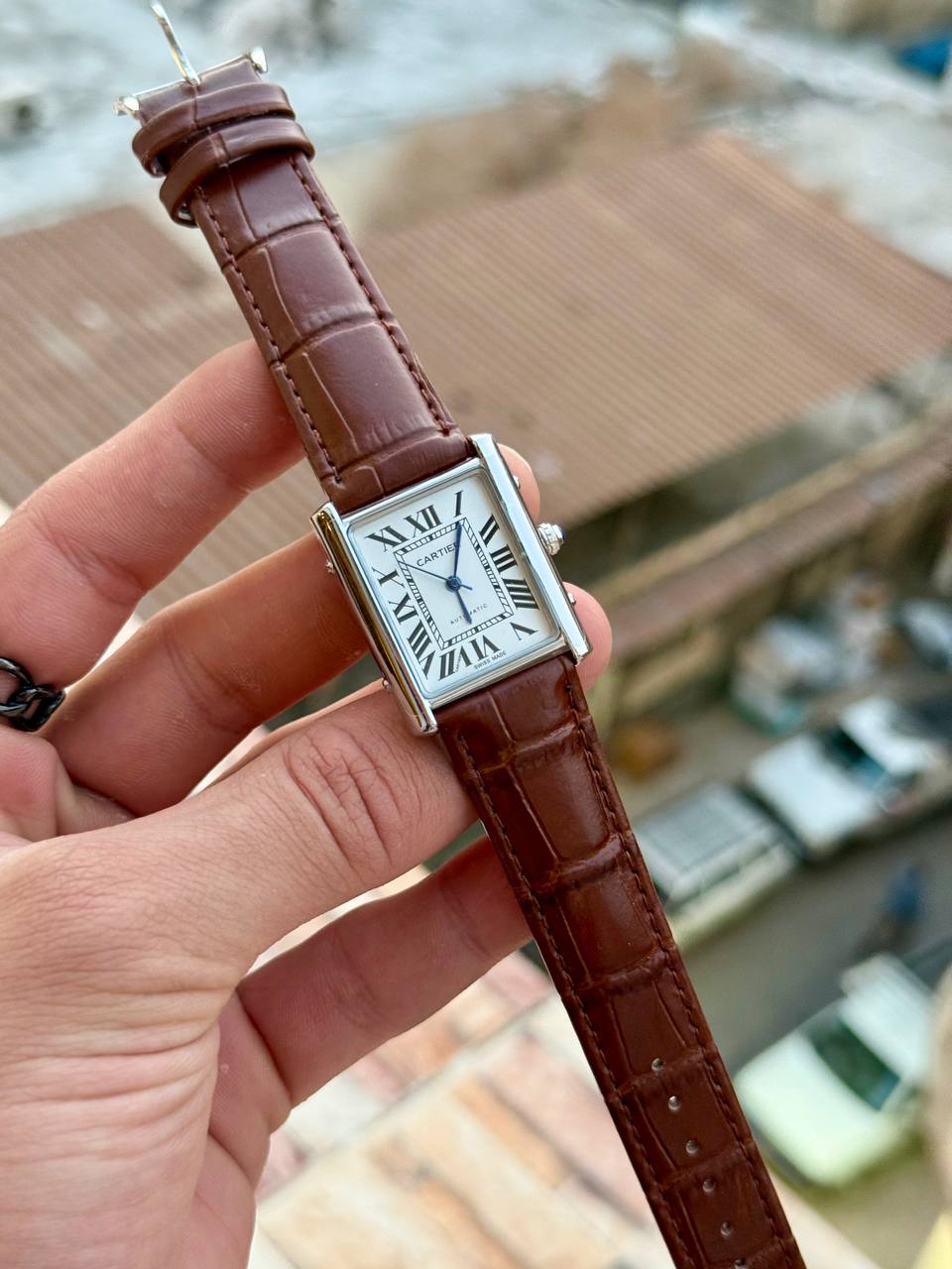 Cartier tank mirror