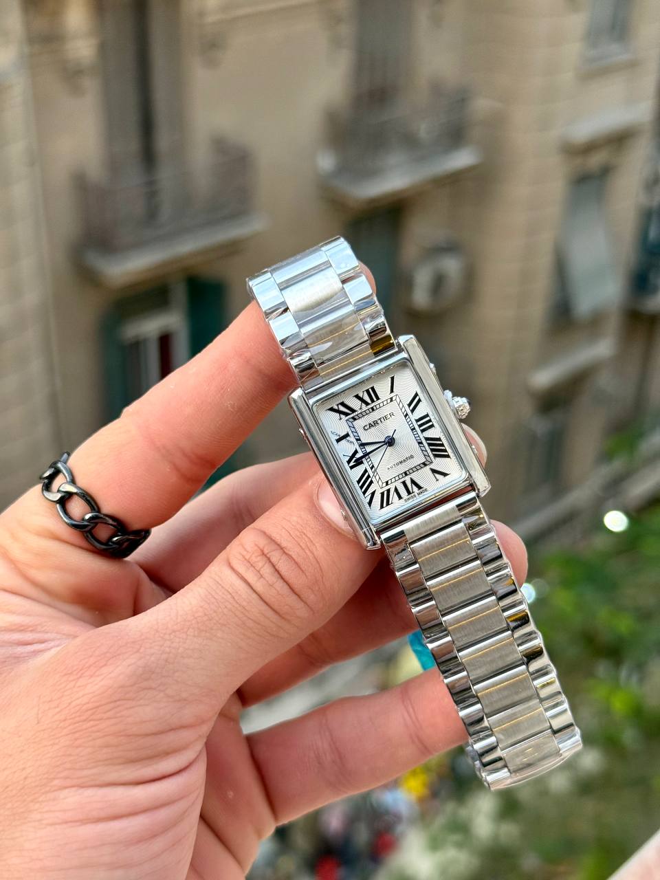 Cartier tank mirror
