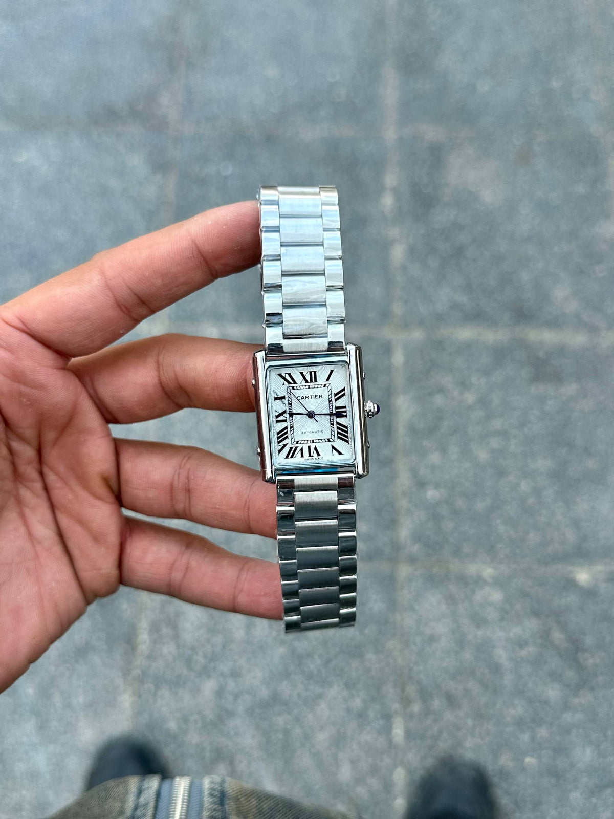 Cartier tank mirror